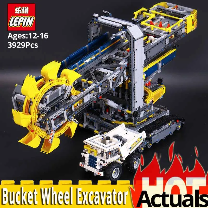 

3929PCS 20015 Bucket Wheel Excavator Model Building Blocks Brick Compatible legoinglys Technic 42055 Toys for children education