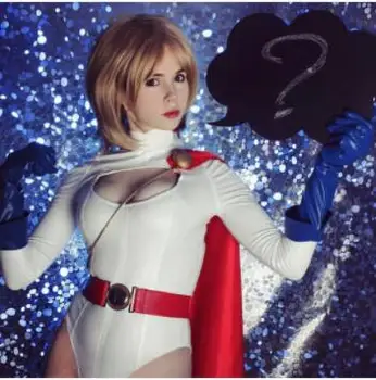 

Sexy Power Girl Cosplay Costume Top Qaulity Superhero Zentai Catsuit halloween costumes for woman with Cape Hot Sale