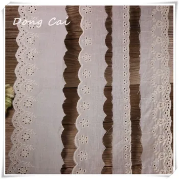 

DongCai 14yards/lot beige cotton cloth embroidery lace restoring ancient ways student backpack garment accessories