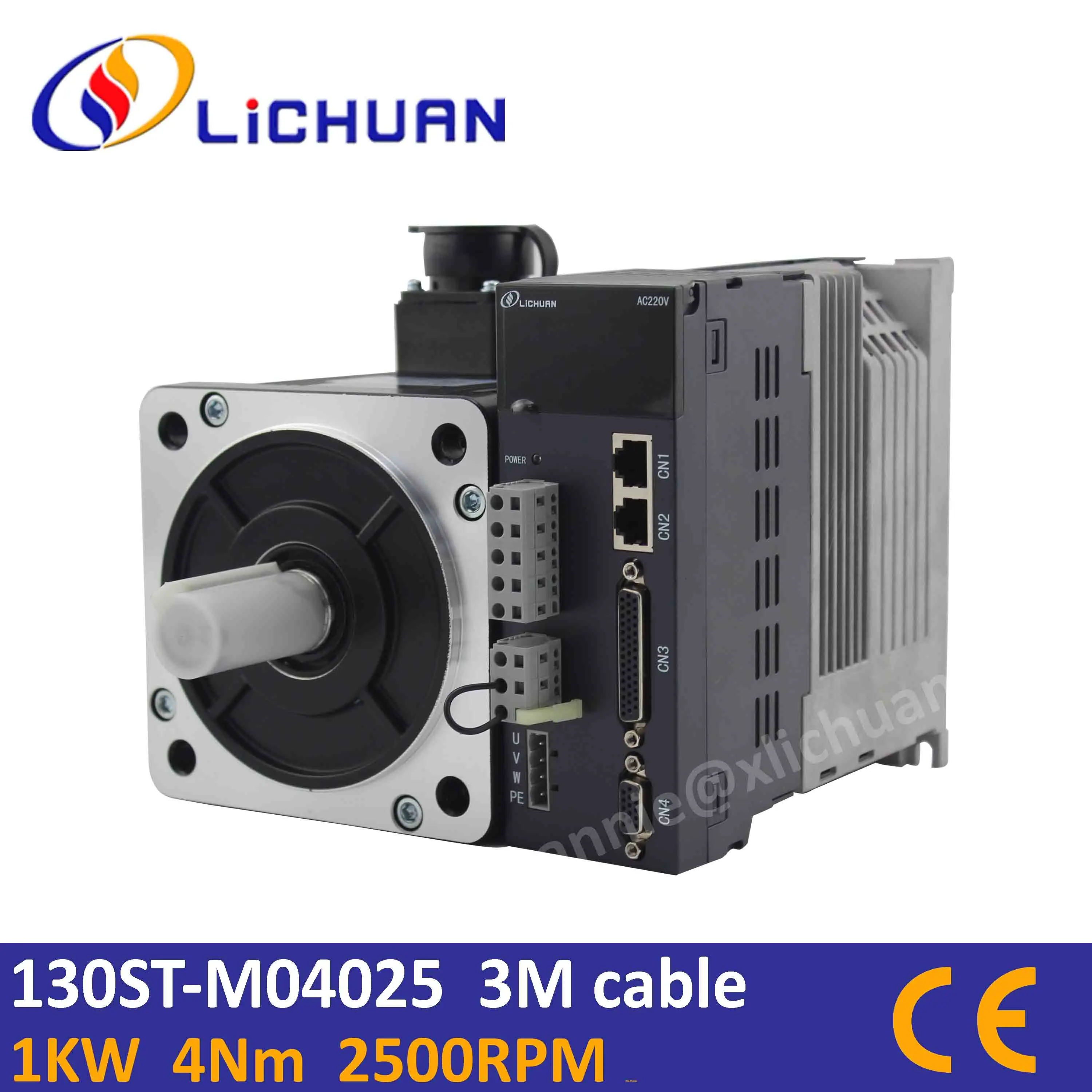 Flange130 130ST M04025 1 КВТ Серводвигатель 4 нм с 3 фазный двигатель для