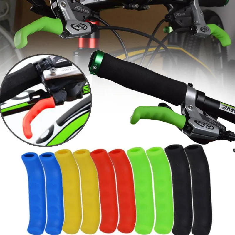 

1 Pair Cycle Bicycle Mountain Bike Brake Lever Grip Protectors Rubber Covers