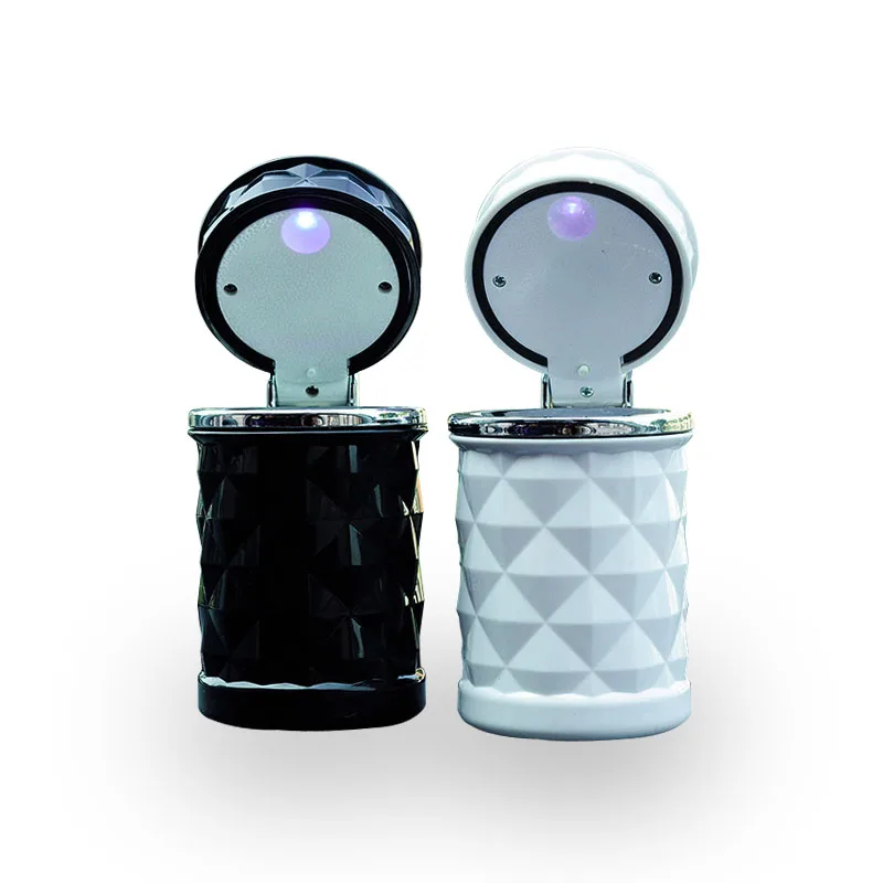 Car Air Vent Outlet Ashtray With LED Lamp Light Luxury Accessories Portablein Car Ashtray from