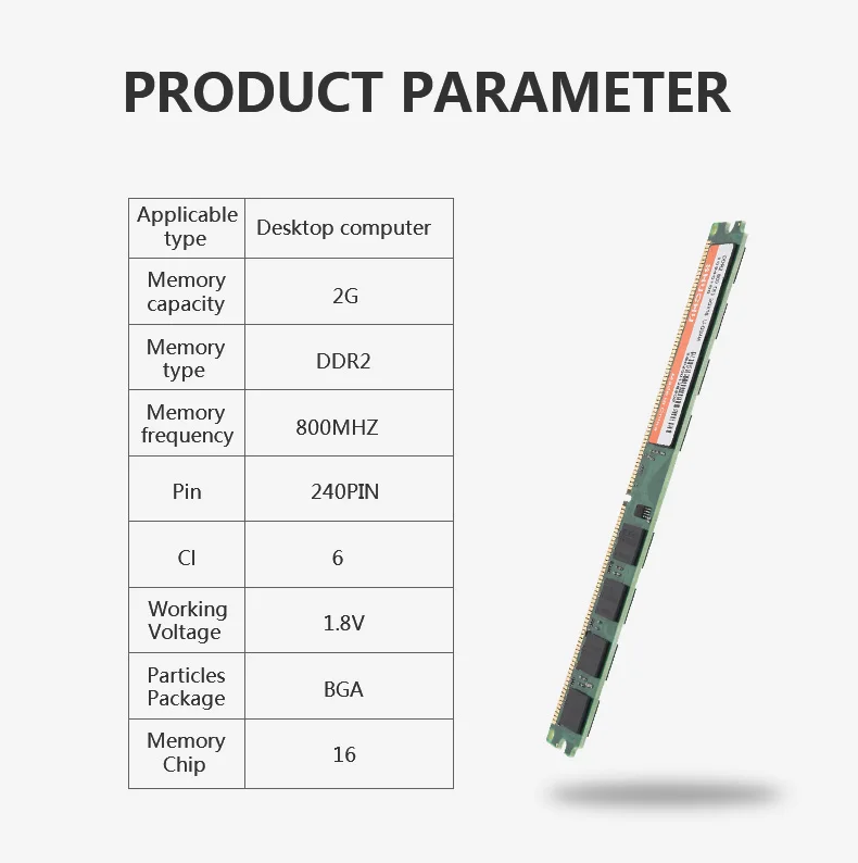 Для intel 2 Гб ОЗУ DDR2 4 Гб 2 Гб* 2 шт DDR2 800 МГц 2 Гб PC2-6400 память рабочего стола пожизненная Гарантия