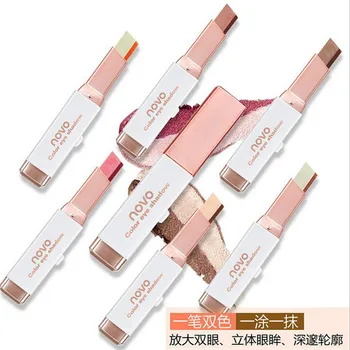 

Double Color Eyeshadow Stick Stereo Gradien Shimmer Color Eye Shadow Cream Pen Eye Makeup Palette Cosmetics
