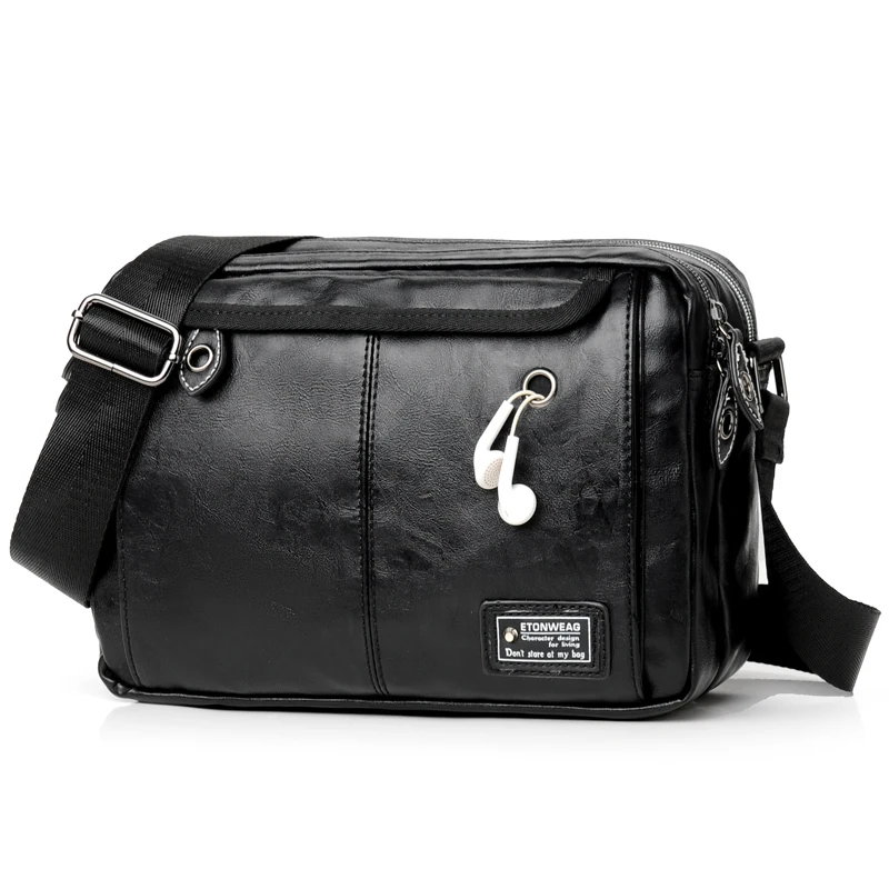 

Male Cowhide Shoulder Bags fashion Crossbody Bags Men Anti Theft Chest Bag School Summer Short Trip Messengers Bag New Arrival