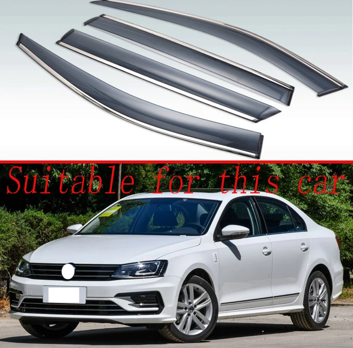 4 шт. пластиковый Наружный козырек для VW Jetta MK5 MK6 VENTO BORA 2012 2018|Навесы и укрытия| |