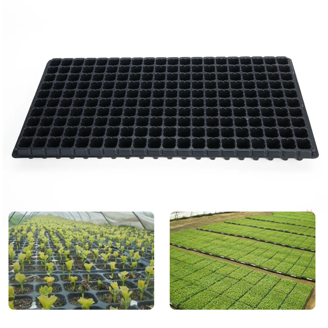 

5pcs 200 Cell Seedling Starter Tray Extra Strength Seed Germination Plant Flower Pots Nursery Grow Box Propagation For Garden
