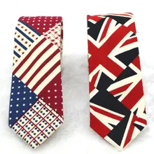 Флаг узкий галстук хан издание Мужчины Джокер сломанный узор 5 см хлопок клуб Жених личности колледж город мальчик маленький галстук