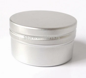 

Free shipping 15g aluminum jars, 15ml aluminum tins box Lip Balm Gloss Candle Packaging,cream jar