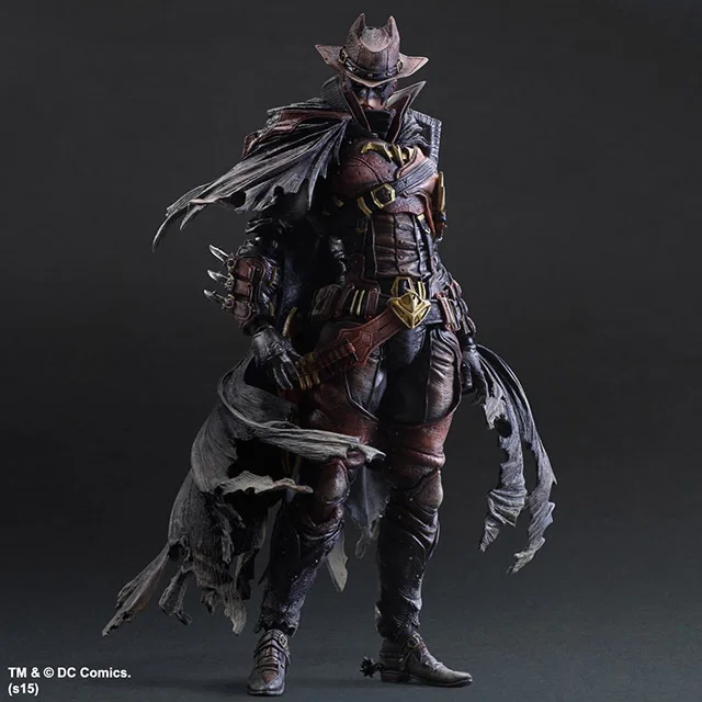 West Cowboy Batman Play Arts Kai Action Figure PVC Toys 250mm Anime 