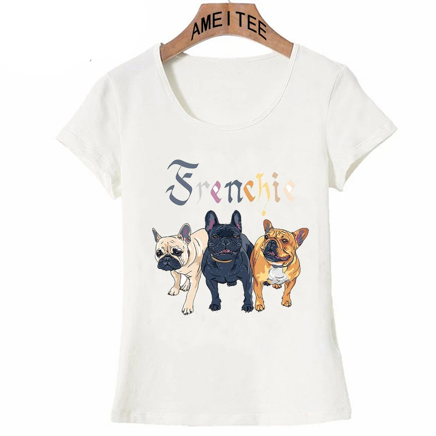 Buy Three French Bulldog breed T Shirt Cute Women T