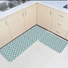 2 шт Кухня подстилки и коврики комплект современный геометрический шпалера акцент украшение для дома Нескользящие Спальня Коврики Дверные для гостинной