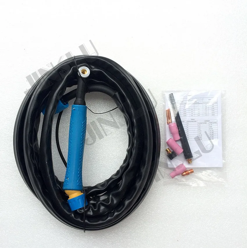 Air Cooled Argon WP9 WP-9 Tig Welding Torch Blue Head 4M Gas And Power Whole 1PCS Air Cooled Argon WP9 WP-9 Tig Welding Torch Blue Head 4M Gas And Power Whole 1PCS