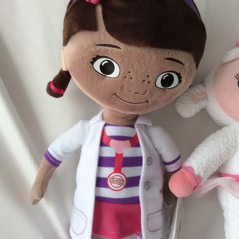 Оригинальные Плюшевые игрушки Doc McStuffins 32 см Dottie девочка и 27 см Lambie овечка Мягкая кукла для малышей подарок для детей