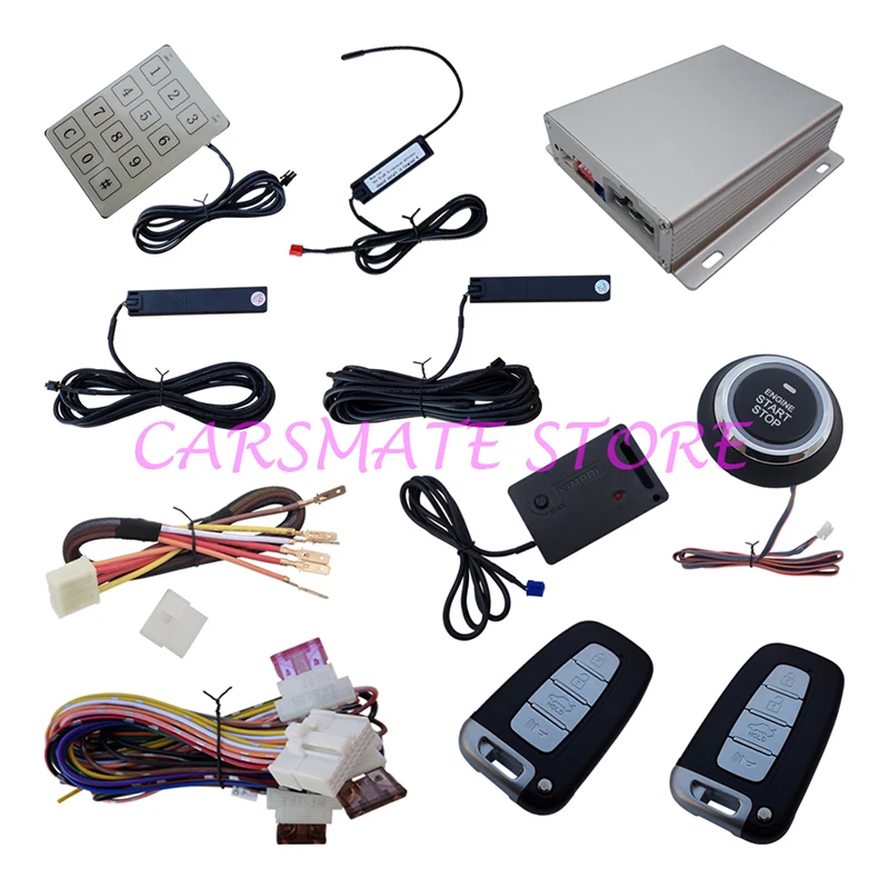 

NEW! Promotional PKE Car Alarm, Remote Start Smart System, Auto Lock & Unlock, Identification Recognized, With Shock Sensor
