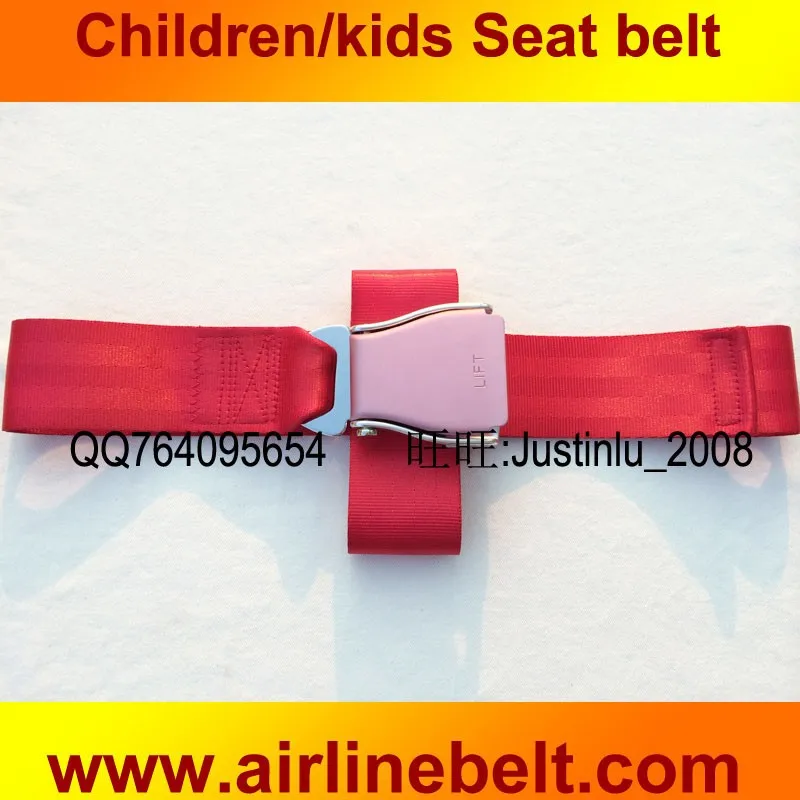 Лучшее качественное сиденье ремень мультфильм красный цвет авиакомпания ремень безопасности пряжки для милых детей(красный пояс серии