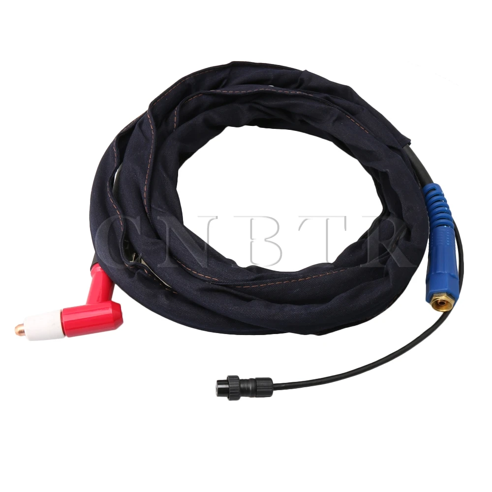 

CNBTR Black 4M 60A Plasma Cutter Cutting Torch Gun Heavy Duty for Air Cooled Plasma Cutting Machine