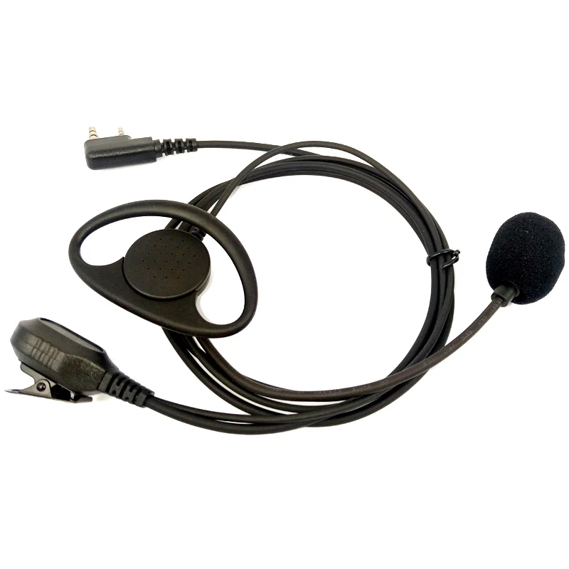 2 Pin D-Shape PTT Earpiece Headset for Kenwood Baofeng Radio 3 IMG_20170331_155051