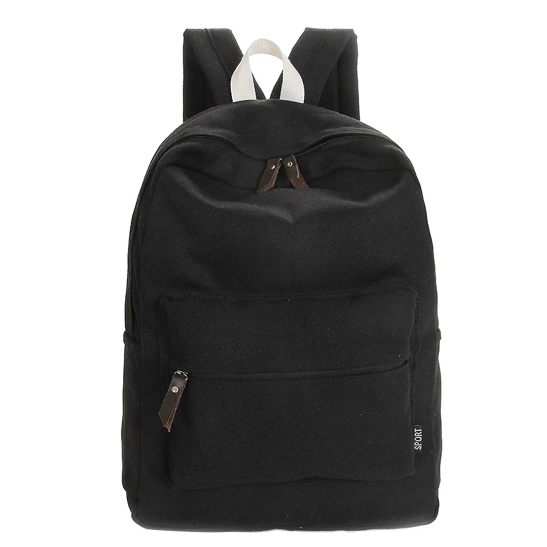 

HEBA Chic Casual Canvas Backpack Preppy Fashion Small School Bag For Girls and Boys Unisex Backpack Shoulder Bag Solid Colors
