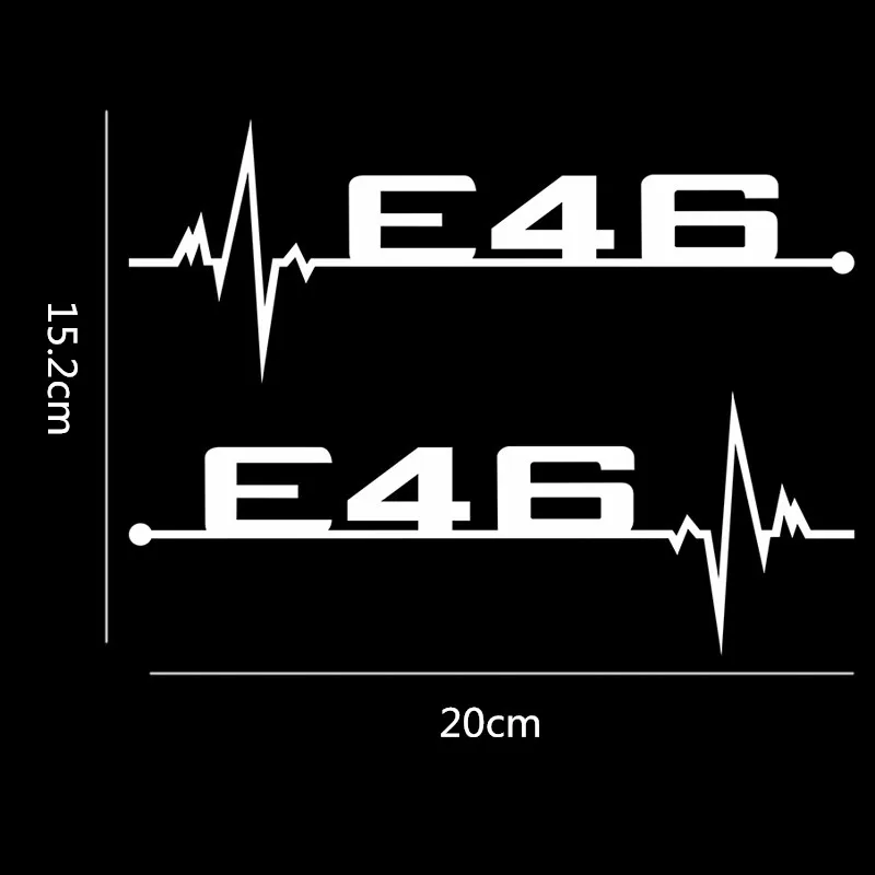 2pcs/lot For BMW E46 E90 E60 E39 E36 E28 E30 E34 E61 E62 E91 E92 Car Accessories Car Personality Window Door Stickers And Decals images - 6