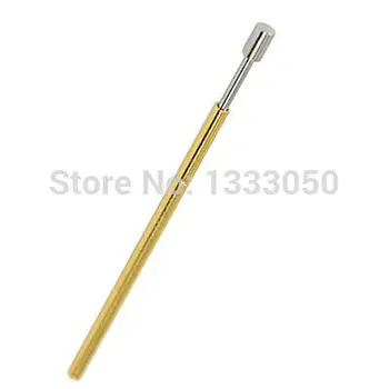 

100 Pcs Spring Load 1/20" Flat Tip Testing Probe Pins PM75-G