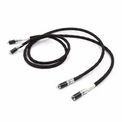 Бесплатная доставка 3 m/pair Чистый насыщенный Серебряный Phono RCA Interconnect Кабели из углеродного волокна rhoudim Позолоченный разъем RCA