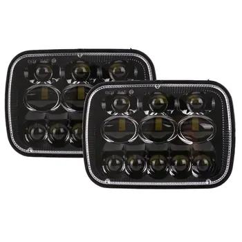 

New 5x7" Led Square Sealed Beam LED Headlights for Jeep Wrangler YJ Cherokee Comanche 1 Pair 7X6 inch LED Headlights H4 Light