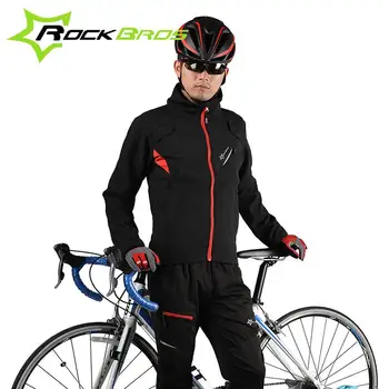 

ROCKBROS Winter Bicycle Cycling Suits Thermal Warm Windproof Jacket Pants Bike Sets Ropa Ciclismo Cycling Clothing Reflective