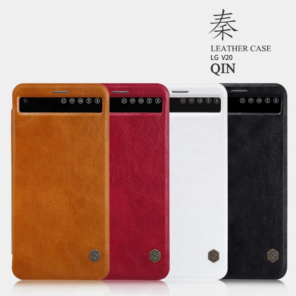 Original NILLKIN Qin Wallet card holder Case For lg v20 Flip Leather