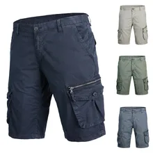 Новые шорты мужские модные повседневные хлопковые с карманами однотонные рабочие брюки Карго короткие брюки Spodenki Pantalones короткие шорты