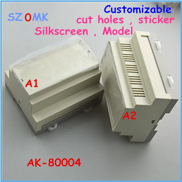 Szomk рейка din электрическая распределительная коробка 1 шт. 107*88*60 мм корпус прибора коробка управления abs пластик электронная распределительная коробка