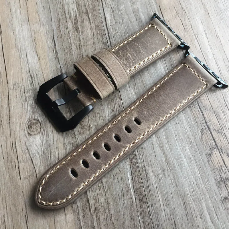Желтый Натуральный кожаный ремешок для часов аксессуары браслет для iwatch ремешок для часов аpple 38 мм/42 мм 40 мм/44 мм ремешок для часов - Цвет ремешка: 2