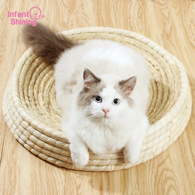 Infant Shining Breathable Cat Bed Cat House Handwork Nest Summer Cat Scratch Board Summer Breathabl