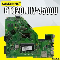 X550LD материнская плата для ноутбука ASUS X550LD X550LC A550L Y581L W518L X550LN ноутбук материнская плата оригинальный GT820M I7-4500U/I7-4510U 4 Гб Оперативная память