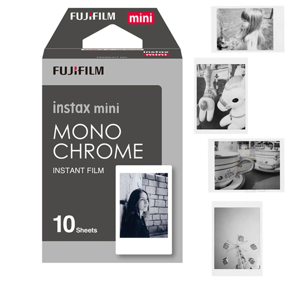 Fujifilm Instax Mini 8 пленка монохромная моно+ черная пленка фото для Instax Mini 9 7 s 8 25 70 90 пленка камера SP-1 SP-2+ Бесплатный подарок