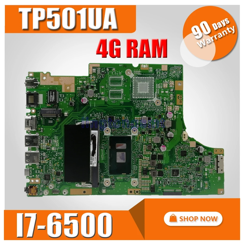 TP501UA I7 6500 4 ГБ/ОЗУ Материнская плата For Asus TP501U TP501UQ TP501UB ноутбука тест ОК бесплатная