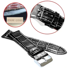 20 мм черный стежок белый все из натуральной кожи унисекс часы WB1036C20GB