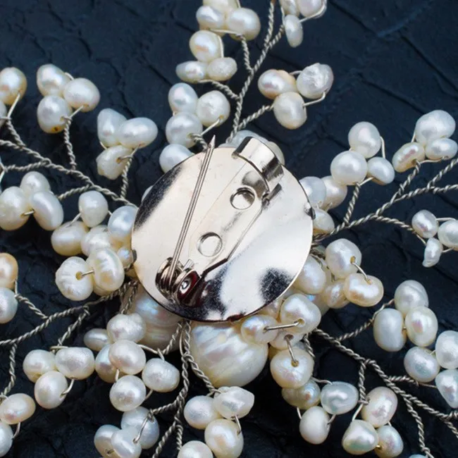 Broches de Pérolas Alfinetes de Peito para Mulheres Broche de Pérolas Naturais Barroco Keshi Pérola Genuína Jóias Senhora Elegante Cabolsa Presentes Acessório 100% 9 Broche de Pérolas Jóias Senhora Elegante Casaco Presentes Acessório