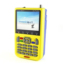 DVB-S2 HD MPEG-2/MPEG-4 FTA Digital Satellite Meter 3.5 inch LCD Display Satellite TV Receiver Satellite Finder FREE SAT V8