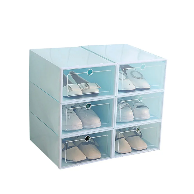 Складная обувь коробка прозрачный коробка для обуви ящик организатор бытовой DIY Обувной Ящик делитель для хранения дома - Цвет: LL