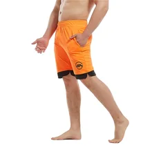 Беговые мужские шорты для баскетбола, спортзала, спортивные короткие штаны, спортивные, для фитнеса, тенниса, бега, волейбола, с карманом, дышащие