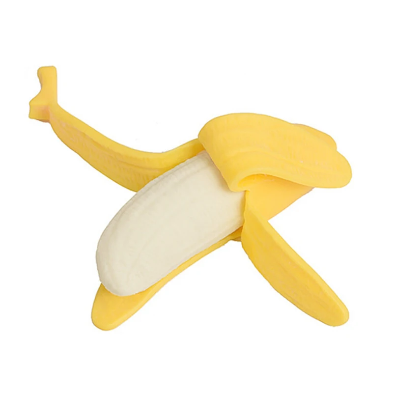 Squishy Simulated Banana Squishies Slow Rising Cute Fruit Soft Squeeze Toy Sweet Scent Stress Relief Funny for Kids Gift 13*6CM