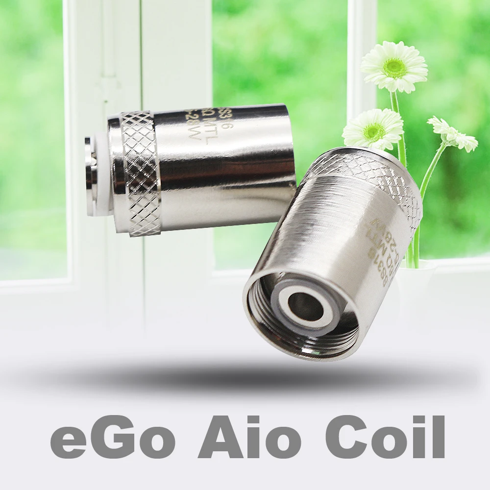 

Original VapeSoon Replacement Coil Head For EGO AIO D22 XL d16 pro c BF SS316 0.5ohm 0.6ohm Coil Head