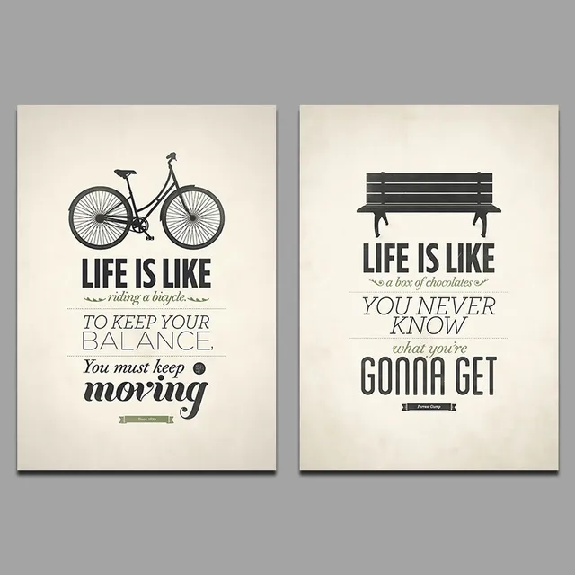 modern fashion cool 2 pcs life poster children living room letter posters