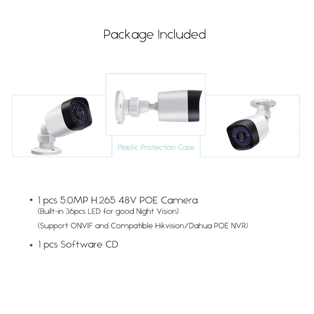 Eyessys P IP 36IR 5MP/3MP/2MP CCTV 36 leds Camera ONVIF H.265 BLUE IRIS RTSP NVR Home POE камера безопасности бесплатная