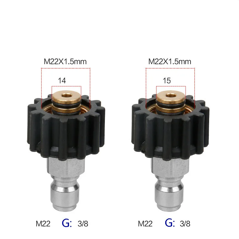 Омыватель высокого давления, автомобильная Омыватель, латунный Соединительный адаптер M22 Female+ 3/", быстроразъемный штекер m22* 1,5