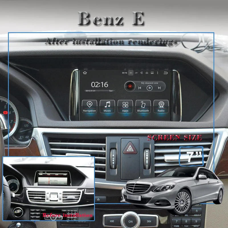 Excellent Android 8.1 Car Multimedia Player for Mercedes Benz E Class W212 2009-2015 w/ GPS Navigation DVD USB AUX SD WiFi 4Core+RAM 2GB 9 Excellent Android 8.1 Car Multimedia Player for Mercedes Benz E Class W212 2009-2015 w/ GPS Navigation DVD USB AUX SD WiFi 4Core+RAM 2GB 9