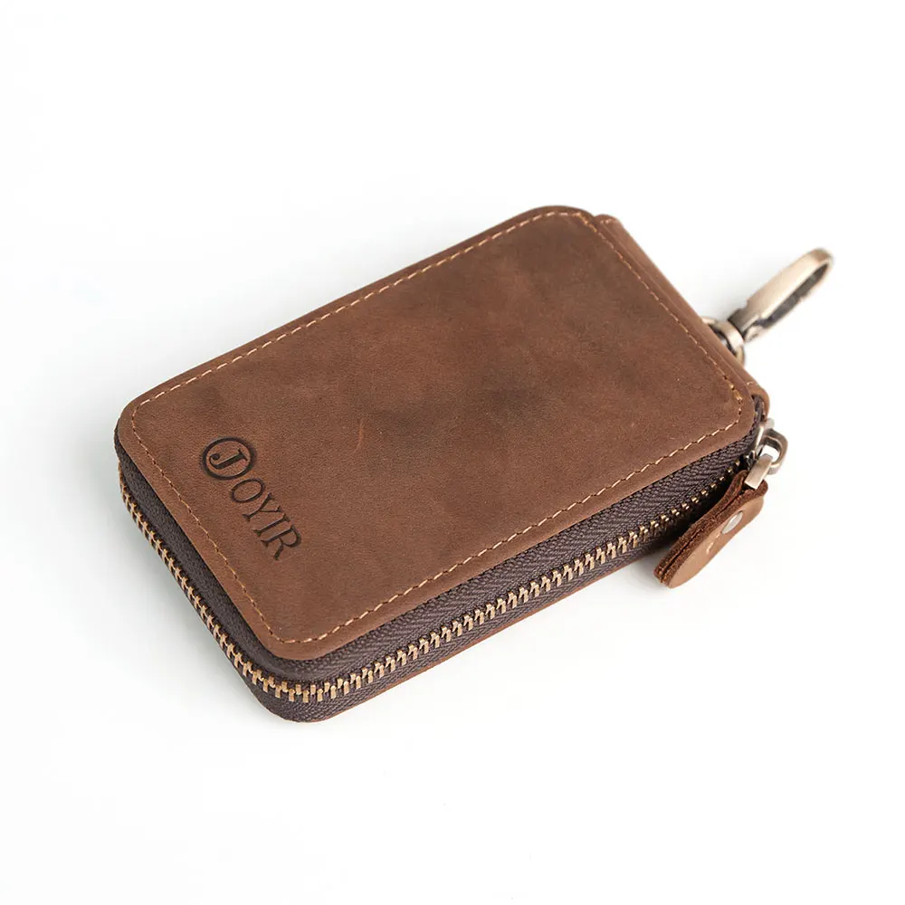 Joyir 100% Натуральная Кожа Ключевые Кошельки Женщины Key Holder Кошелек Мужчины молния