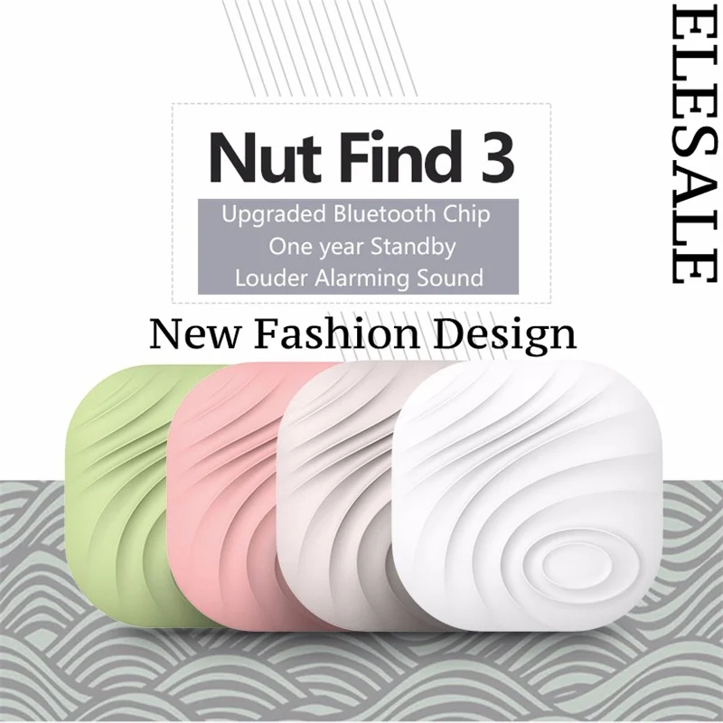 

2019 New Design Nut 3 Key Smart Finder Locator Bluetooth Gps Tracker mini For Kid Pet Car activity tracker Alarm Sensor