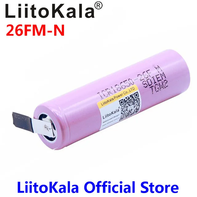 Аккумулятор LiitoKala ICR1865026FM 18650 2600 мАч 3 6 В Battrey фонарик аудио аккумулятор + никелевый